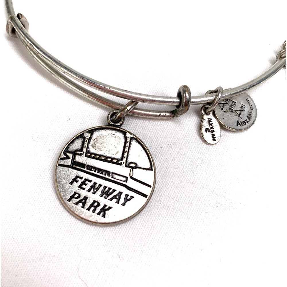 Alex & Ani Expandable Fenway Park Charm Bracelet-Silver Plated - Picture 3 of 3